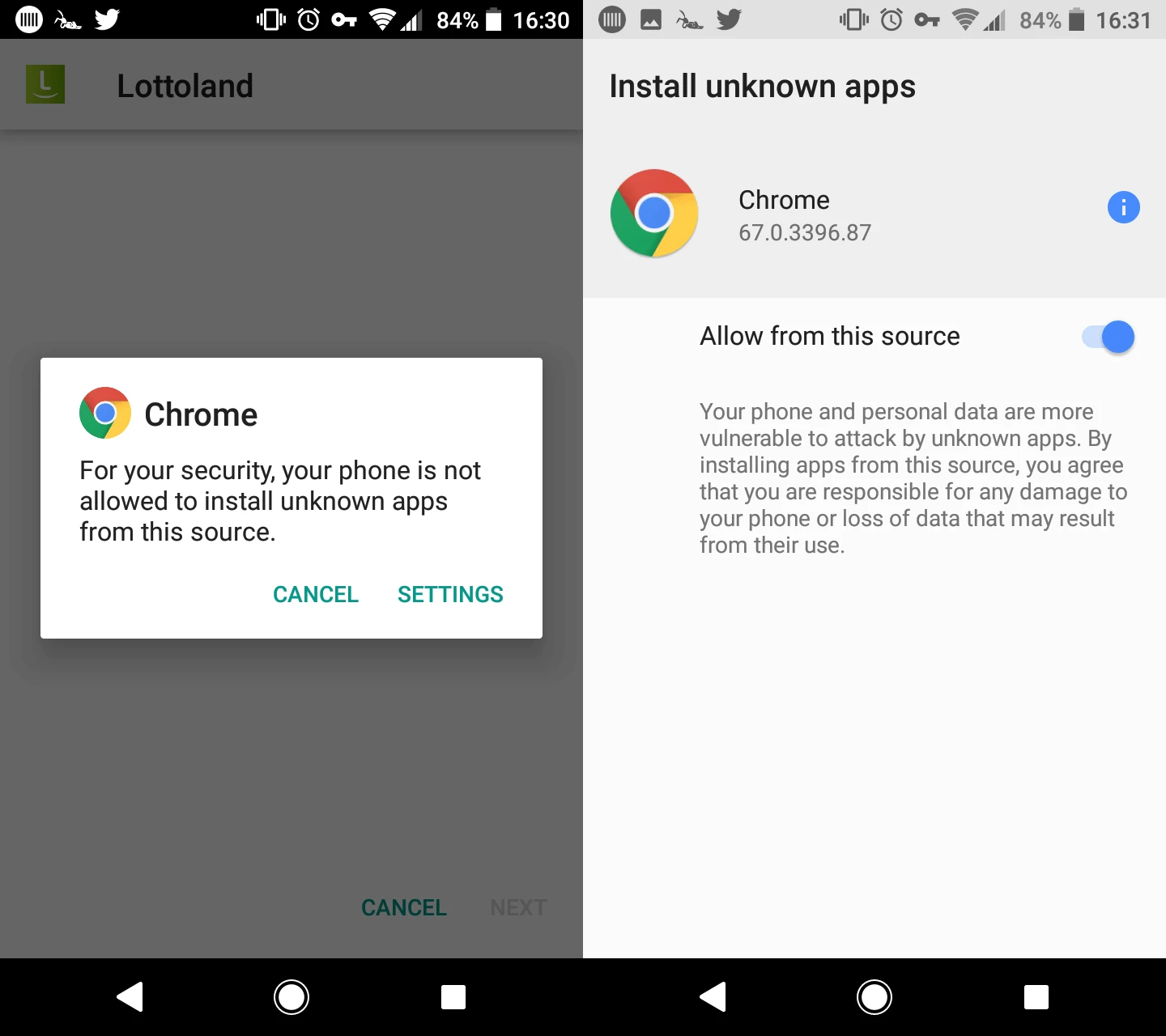 Android Installation Screenshots