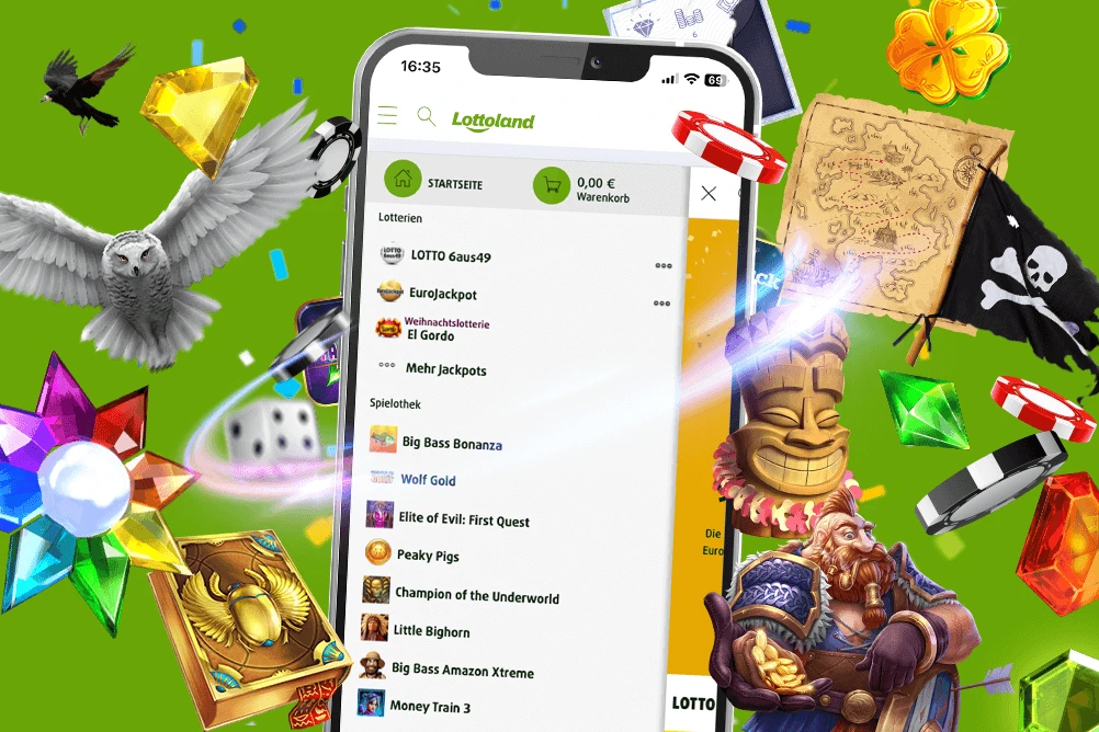 Lottoland Casino Mobile App mit Spielen